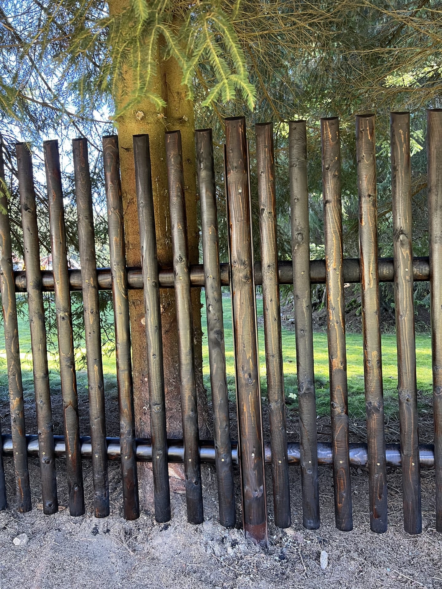 Obrázek 5 / Dřevěné ploty - strojně frézované   - realizace Harrachov 10-2021